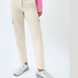 Wilfred Cream Straight Leg Cargo Pants
